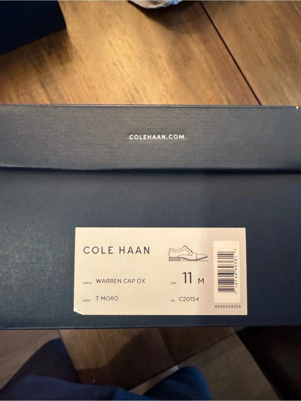 Cole Haan Dark Brown Leather Cap-Toe Derby Shoes